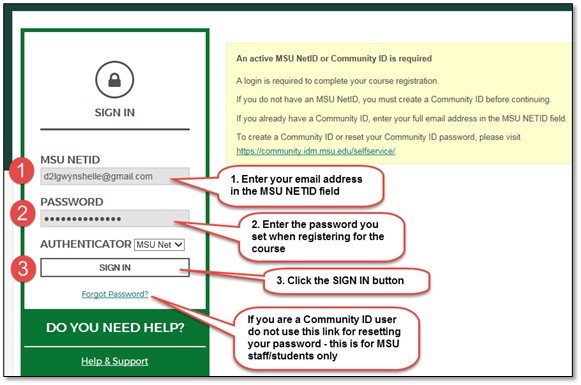 Course D2L sign in illustration for decorative purposes